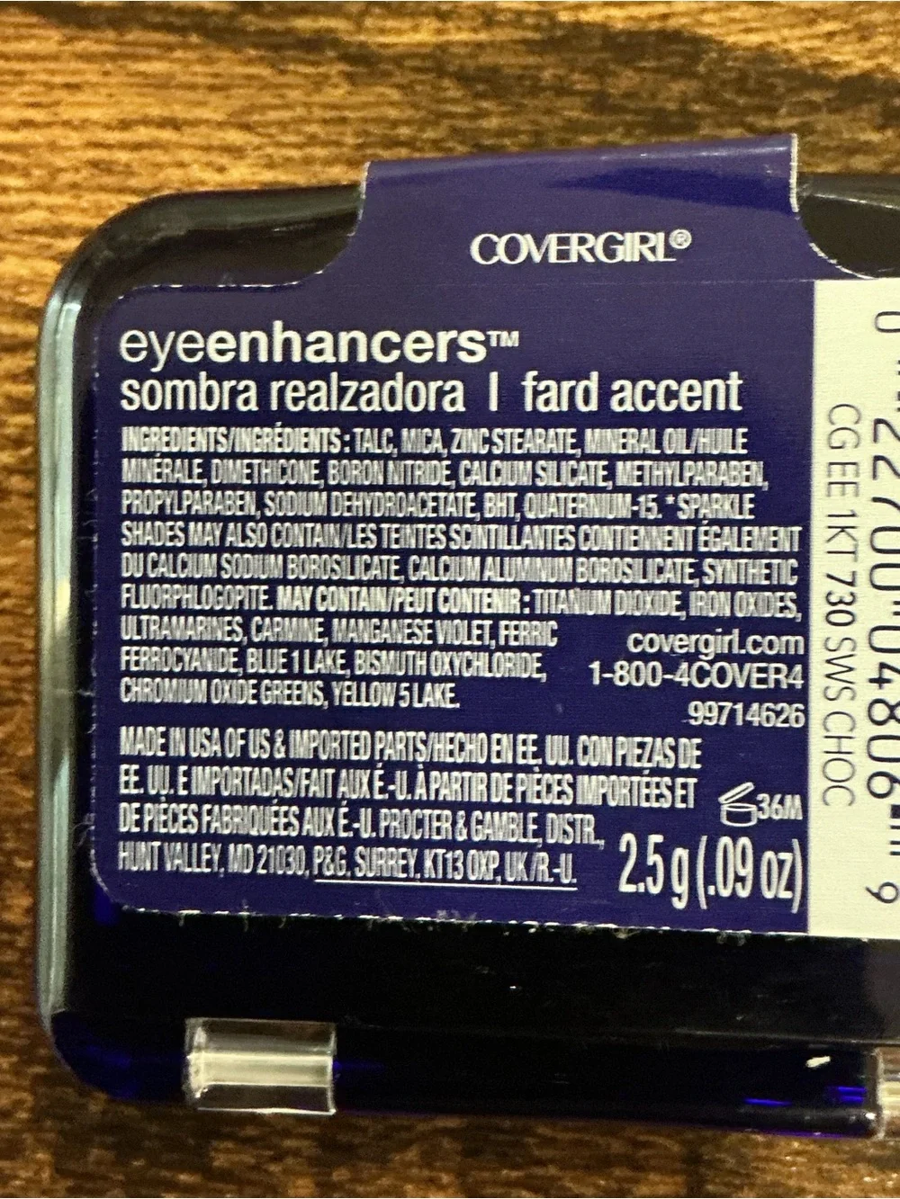 CoverGirl Eye Enhancers Single Eyeshadow 730 Swiss Chocolate New Sealed Rare